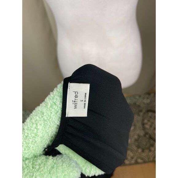 Wilfred by Aritzia Black Long Sleeve Ruffle Hem Dress – Size Small - Picture 6 of 6